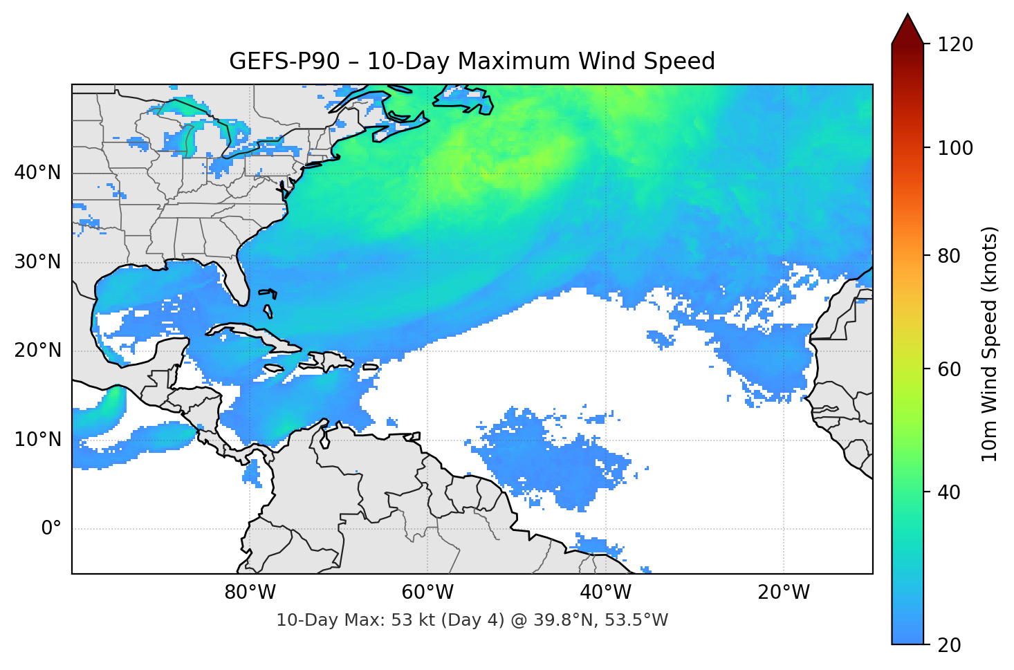 GEFS-P90 10-Day Max