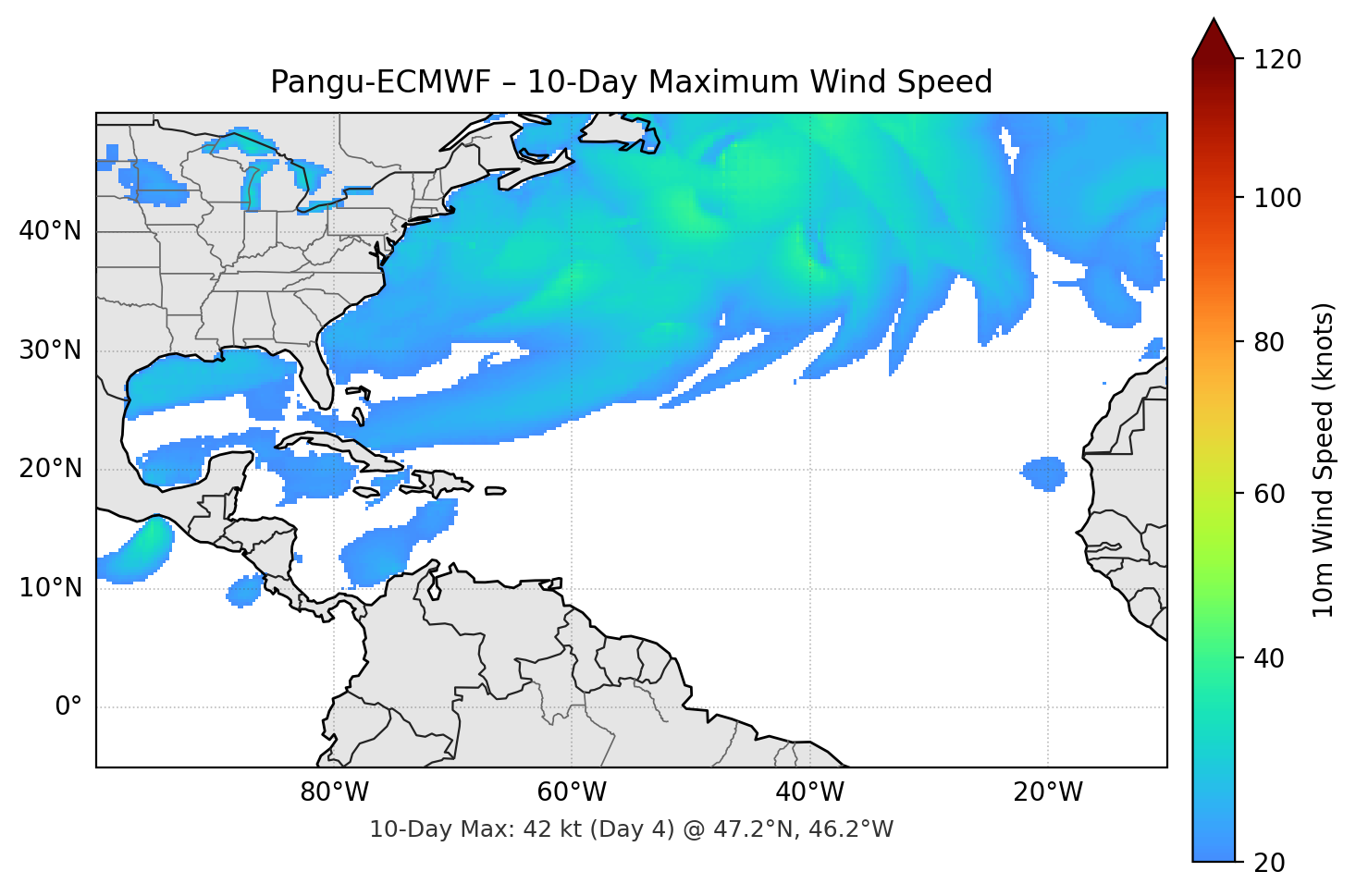 Pangu-ECMWF 10-Day Max