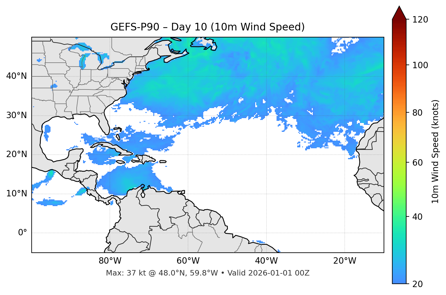 GEFS-P90 - Day 10