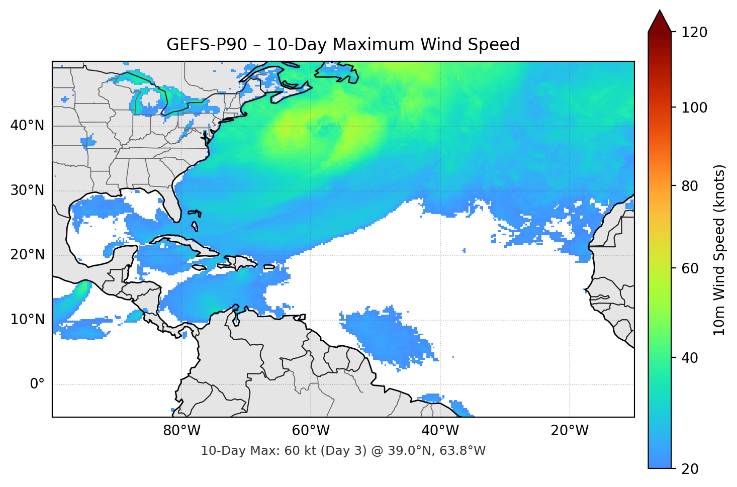 GEFS-P90 10-Day Max