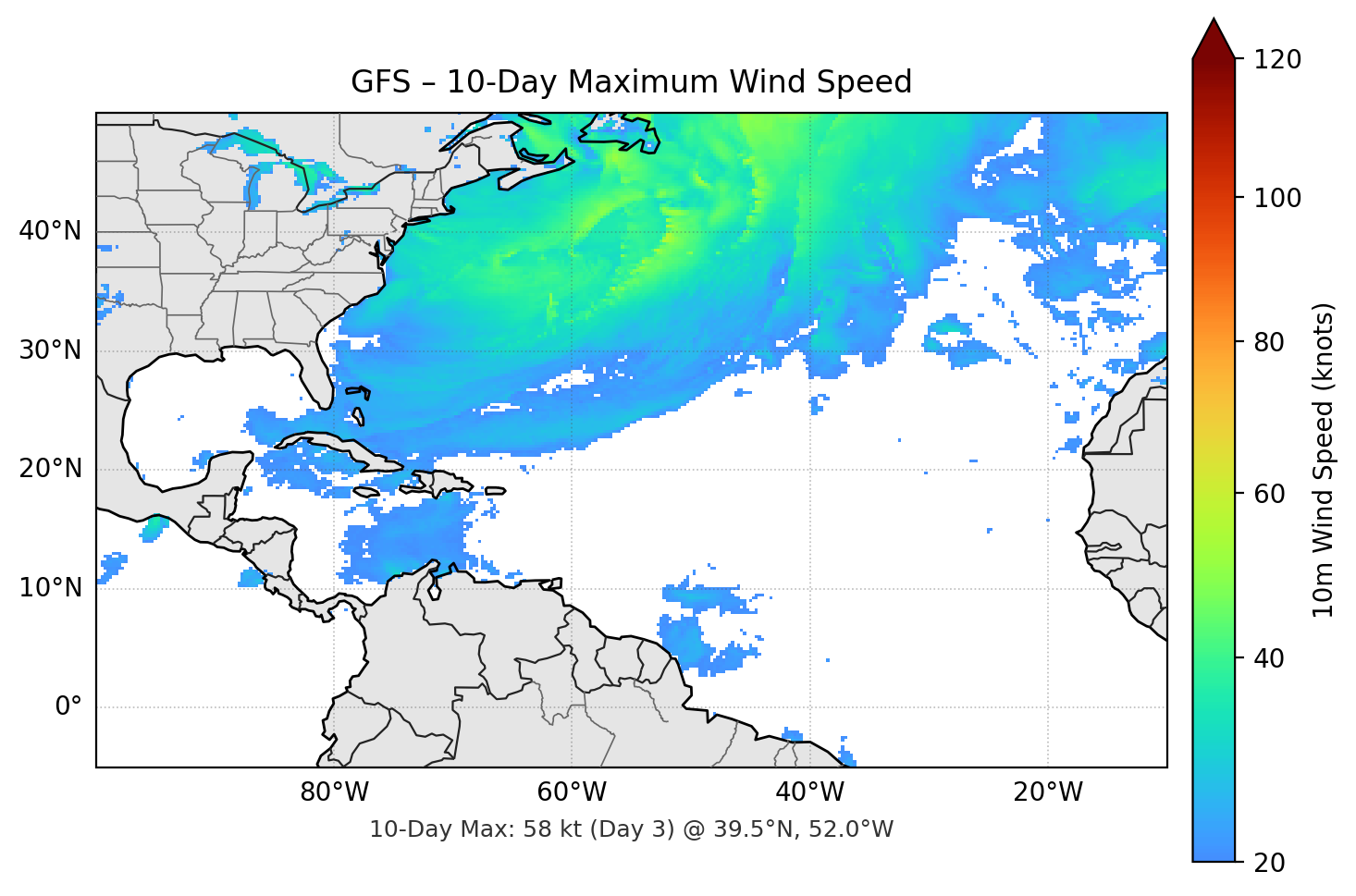 GFS 10-Day Max