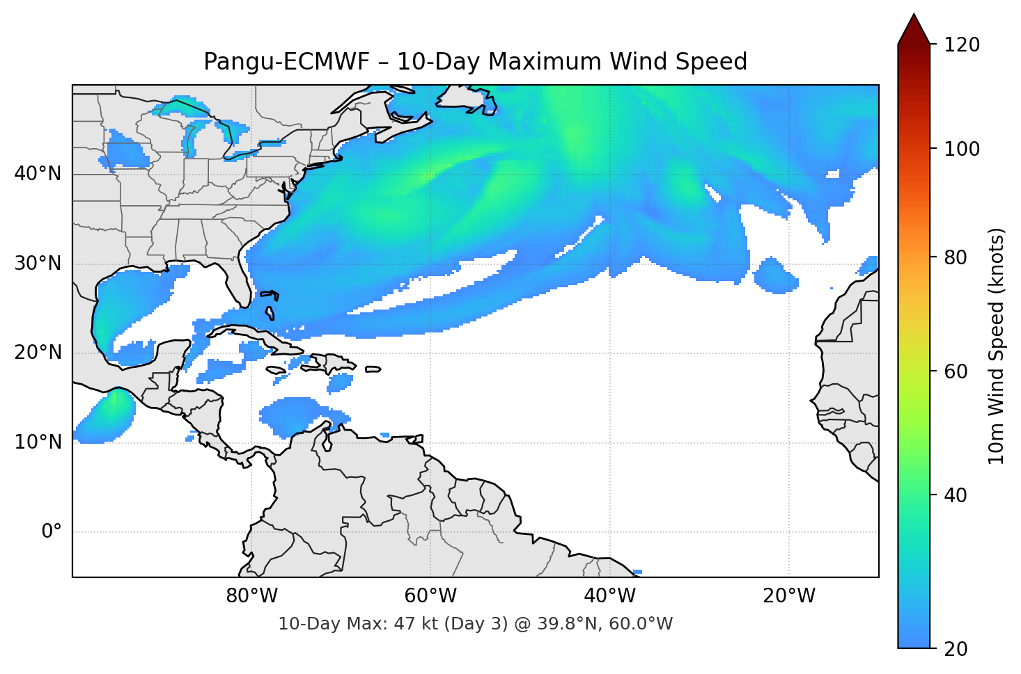 Pangu-ECMWF 10-Day Max