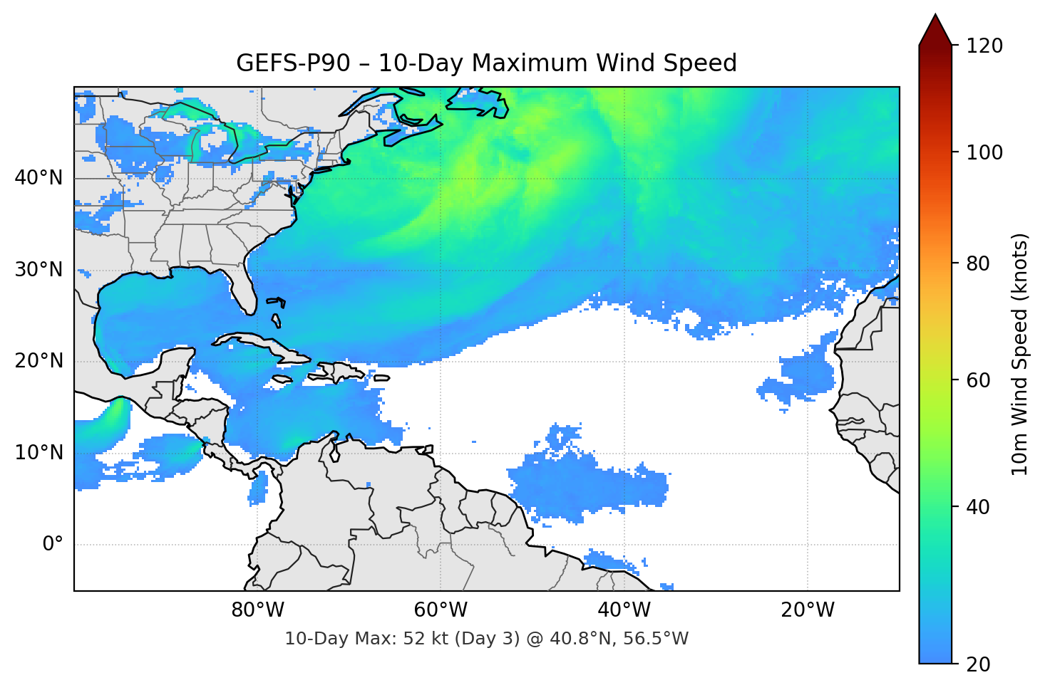 GEFS-P90 10-Day Max