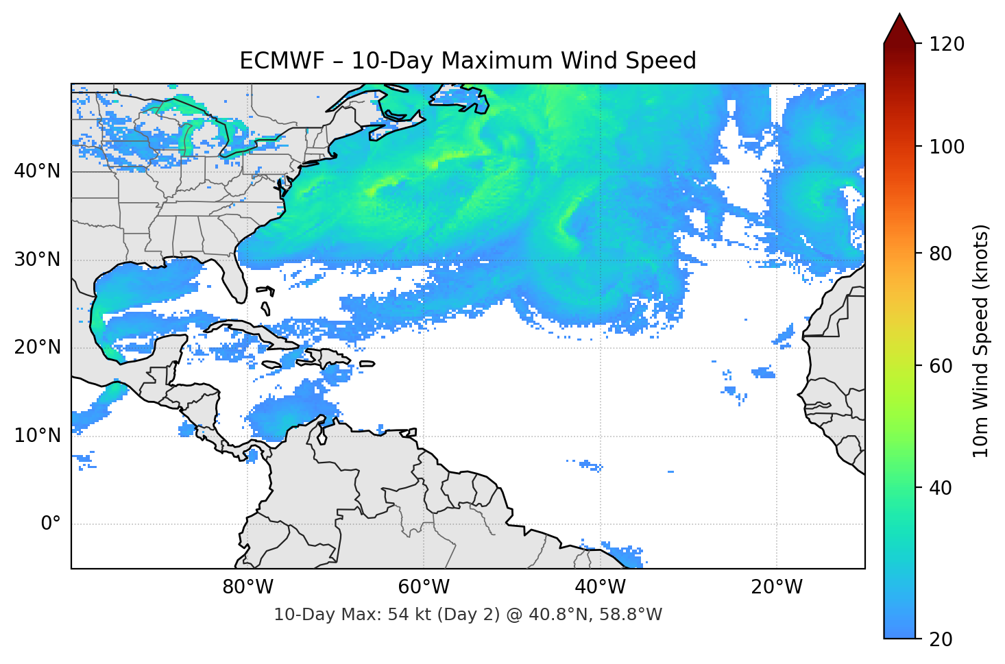 ECMWF 10-Day Max