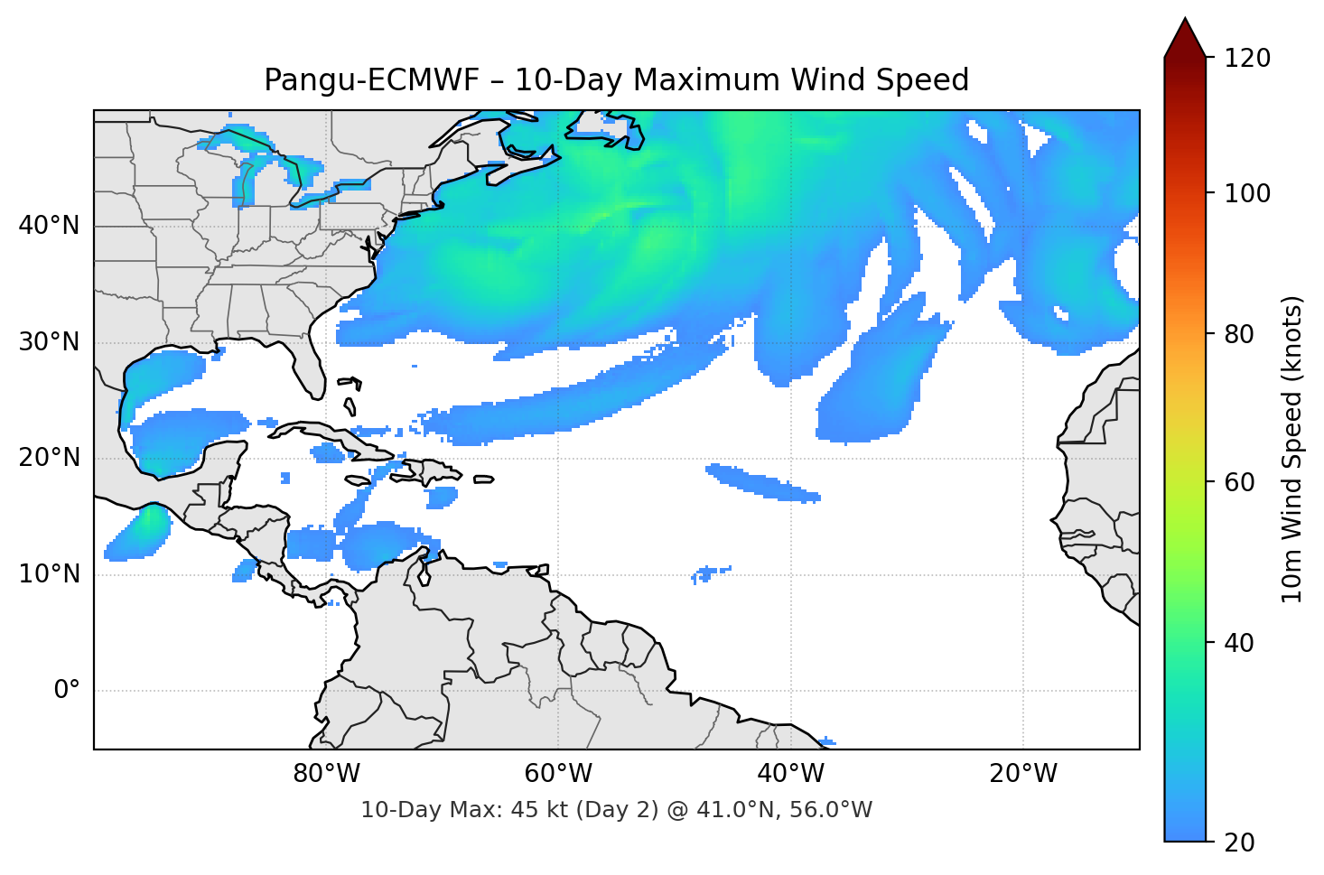 Pangu-ECMWF 10-Day Max
