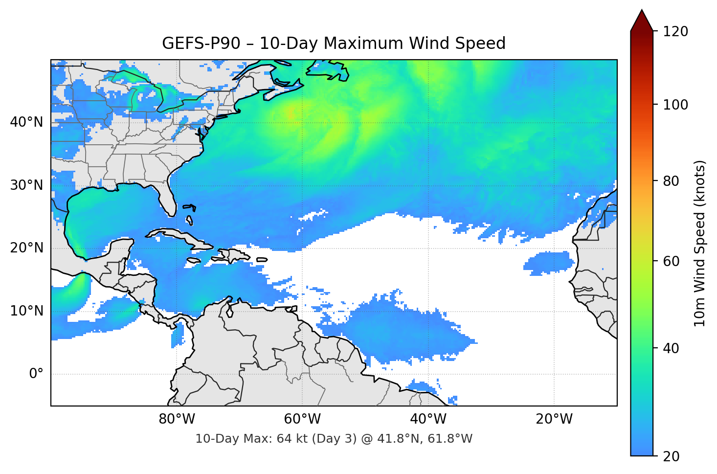 GEFS-P90 10-Day Max