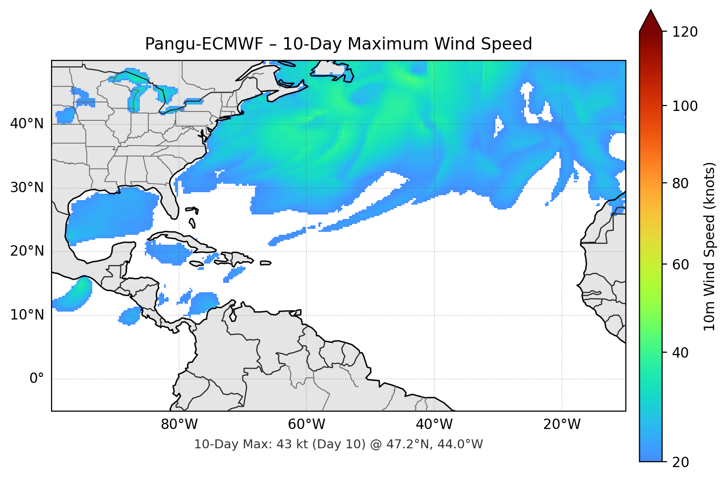 Pangu-ECMWF 10-Day Max