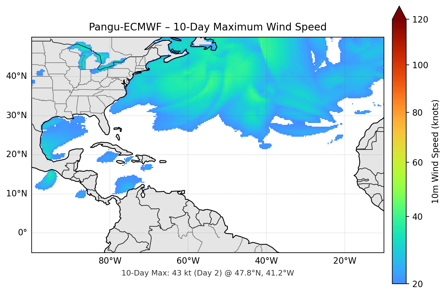 Pangu-ECMWF 10-Day Max