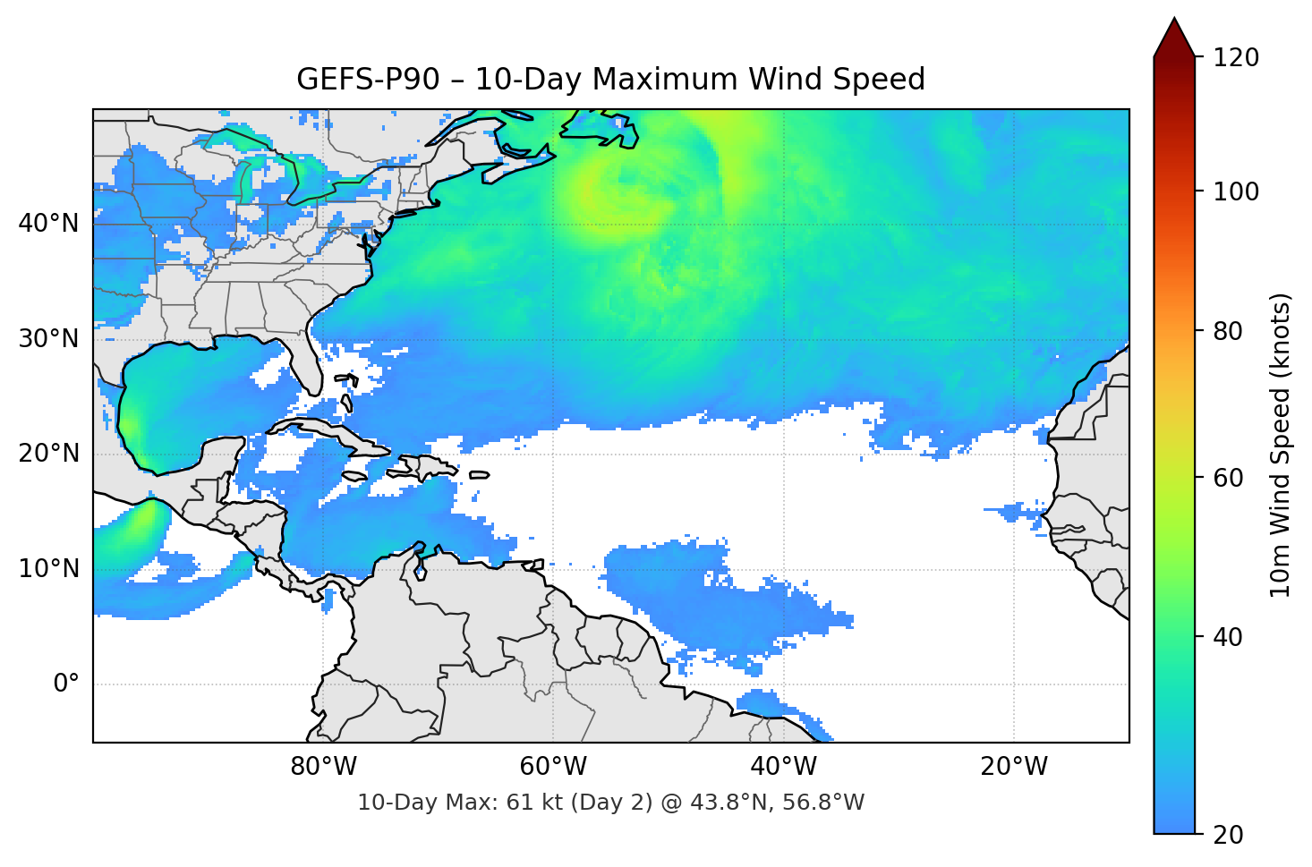 GEFS-P90 10-Day Max