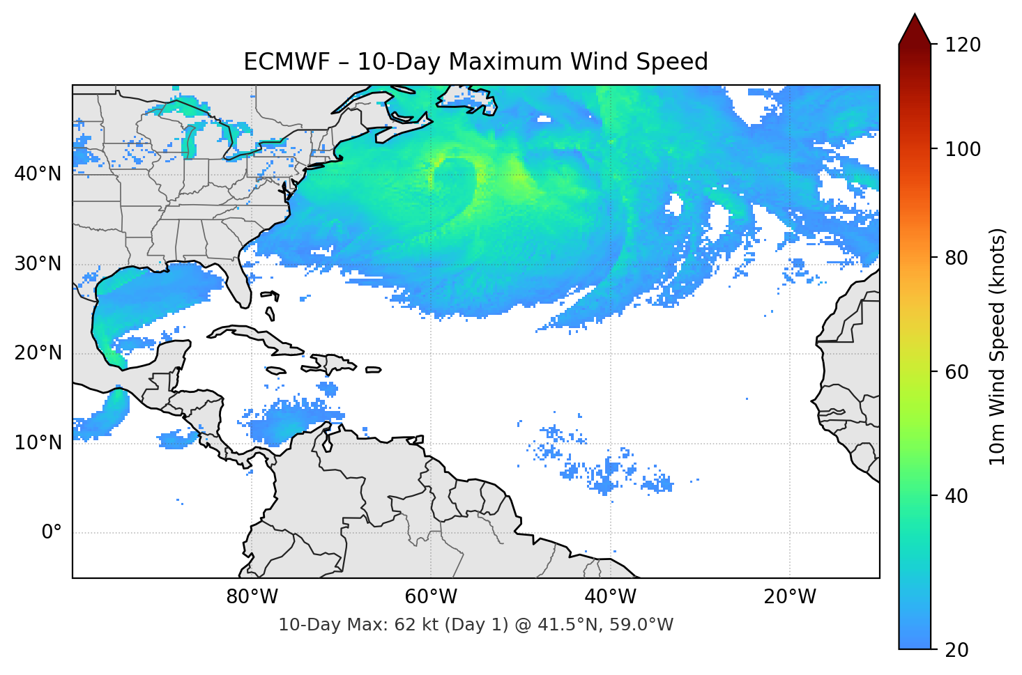 ECMWF 10-Day Max