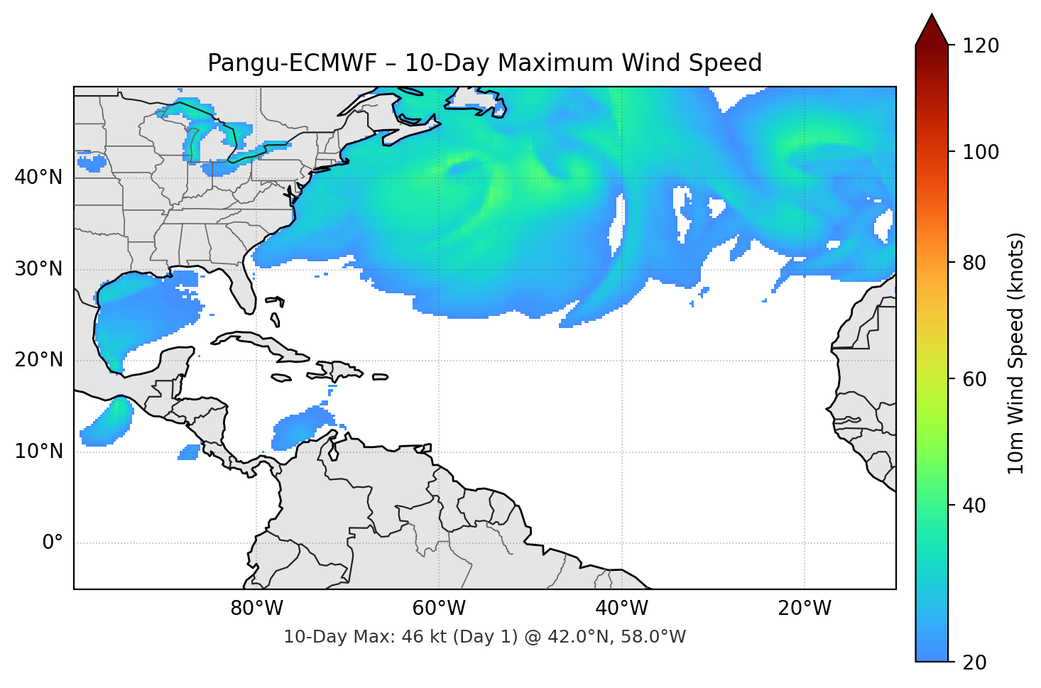 Pangu-ECMWF 10-Day Max