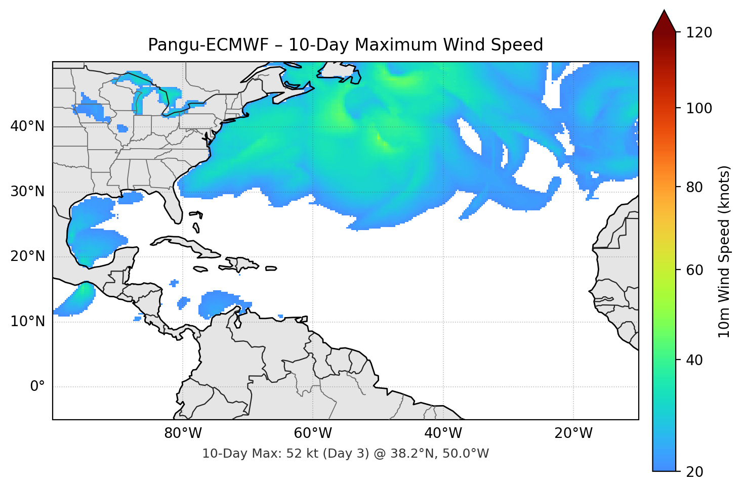 Pangu-ECMWF 10-Day Max