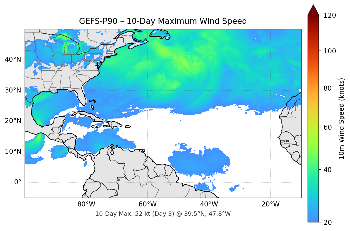 GEFS-P90 10-Day Max