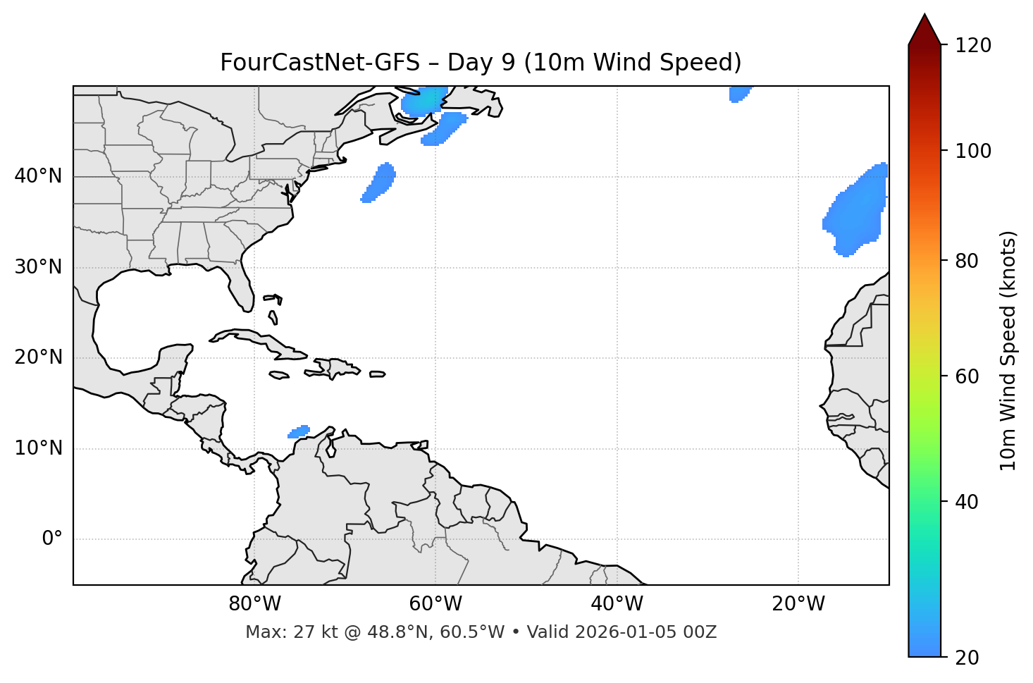 FourCastNet-GFS - Day 09