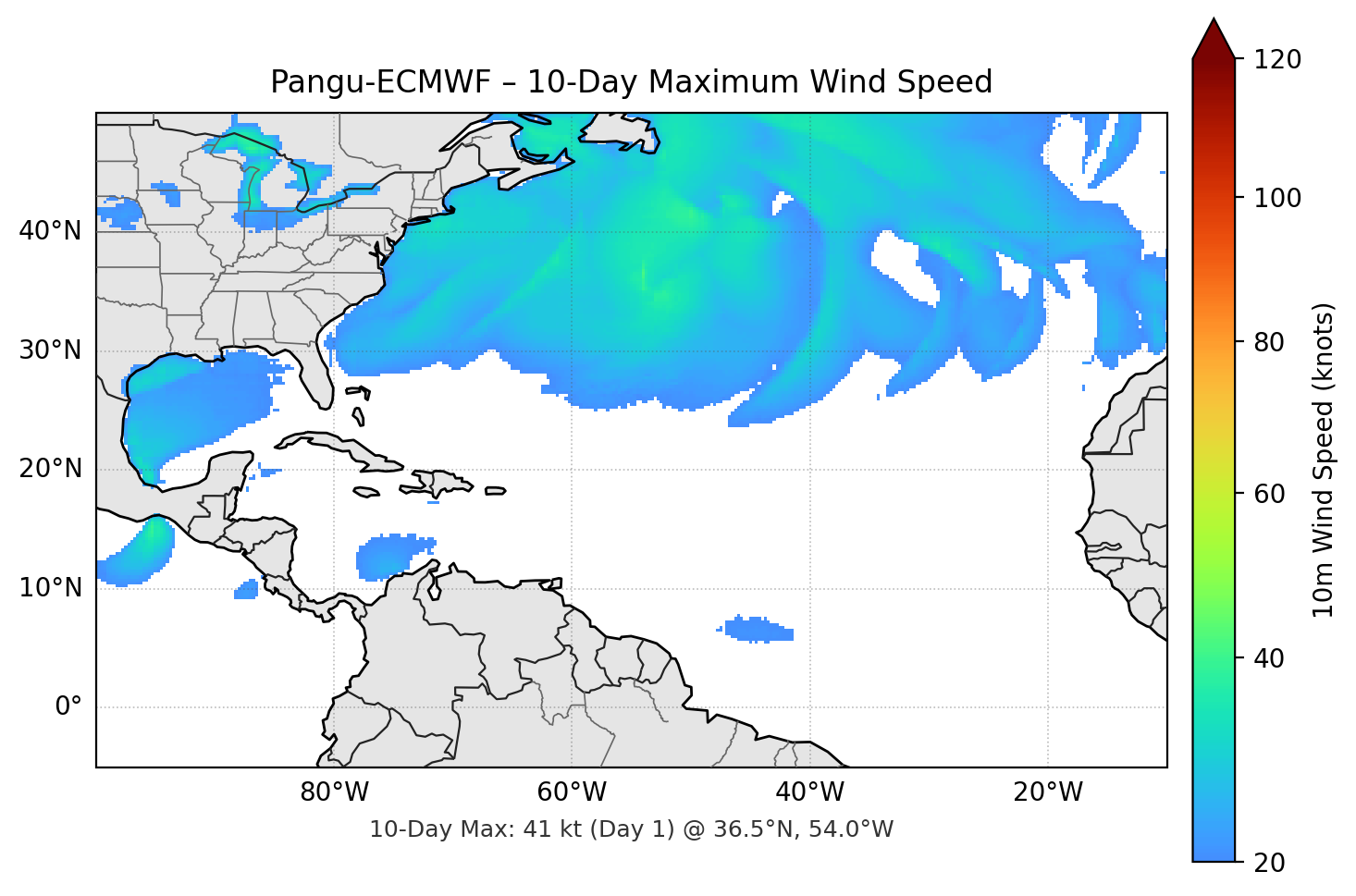 Pangu-ECMWF 10-Day Max