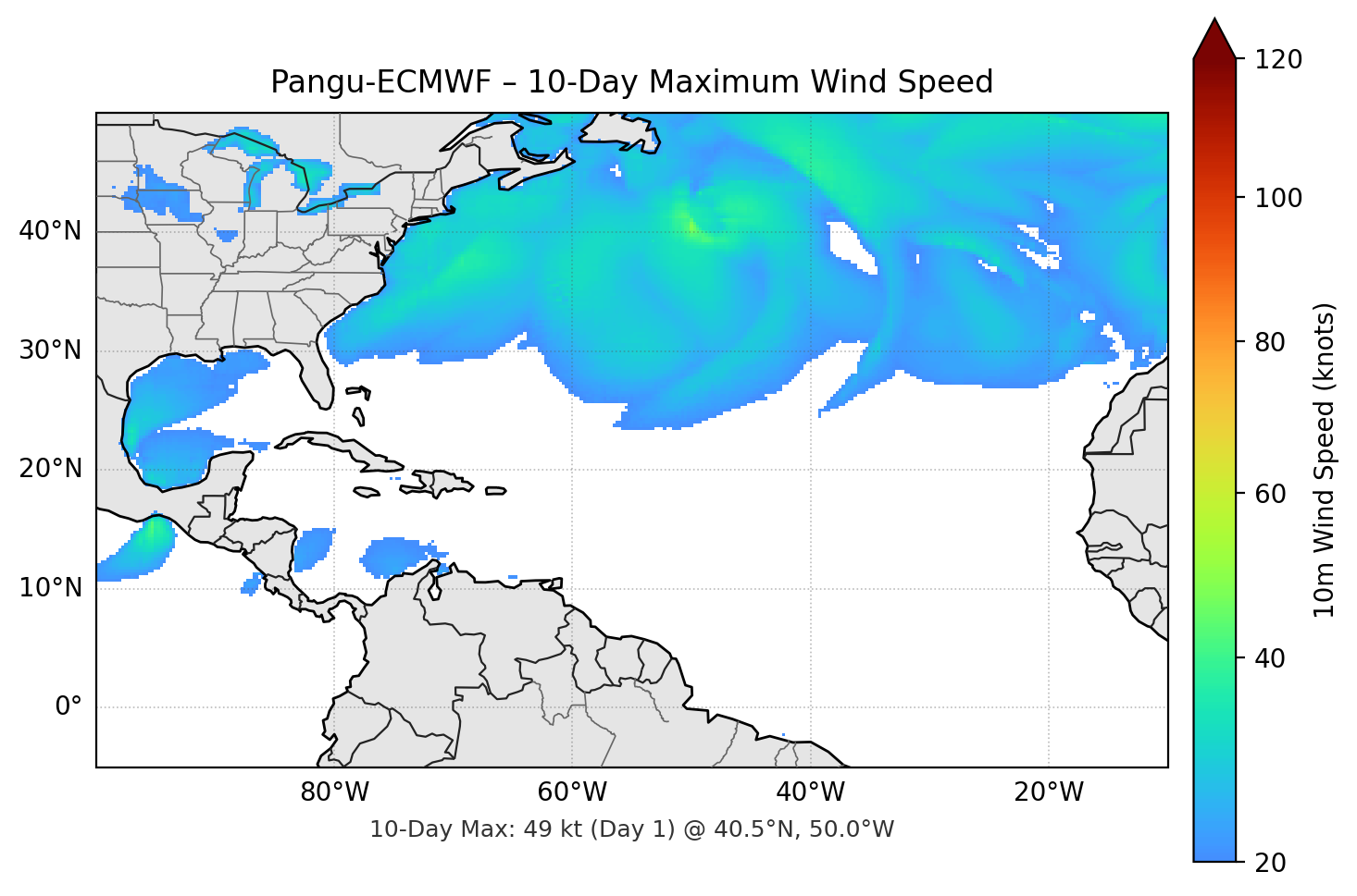 Pangu-ECMWF 10-Day Max