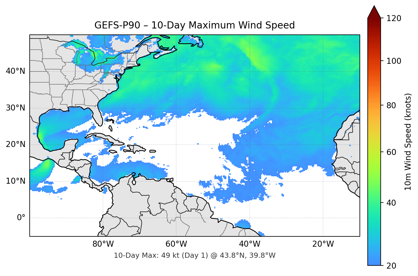 GEFS-P90 10-Day Max