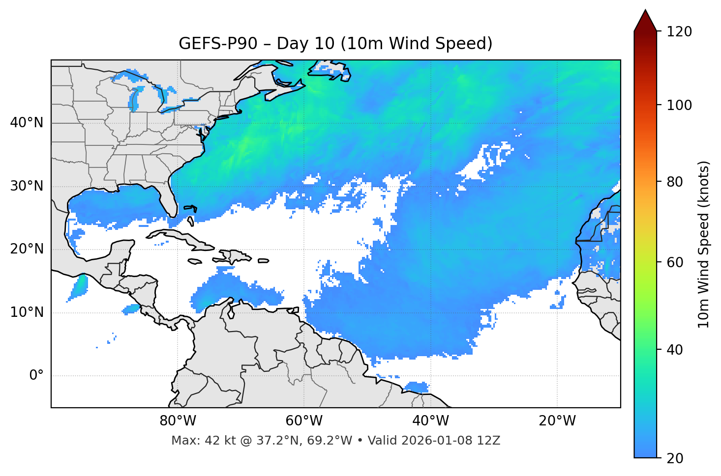 GEFS-P90 - Day 10