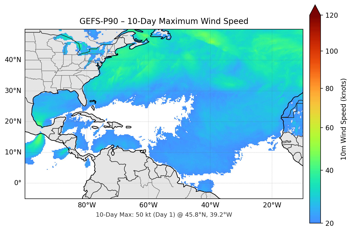 GEFS-P90 10-Day Max