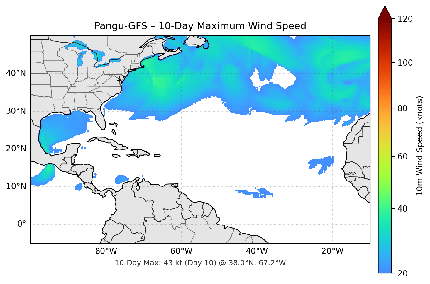 Pangu-GFS 10-Day Max
