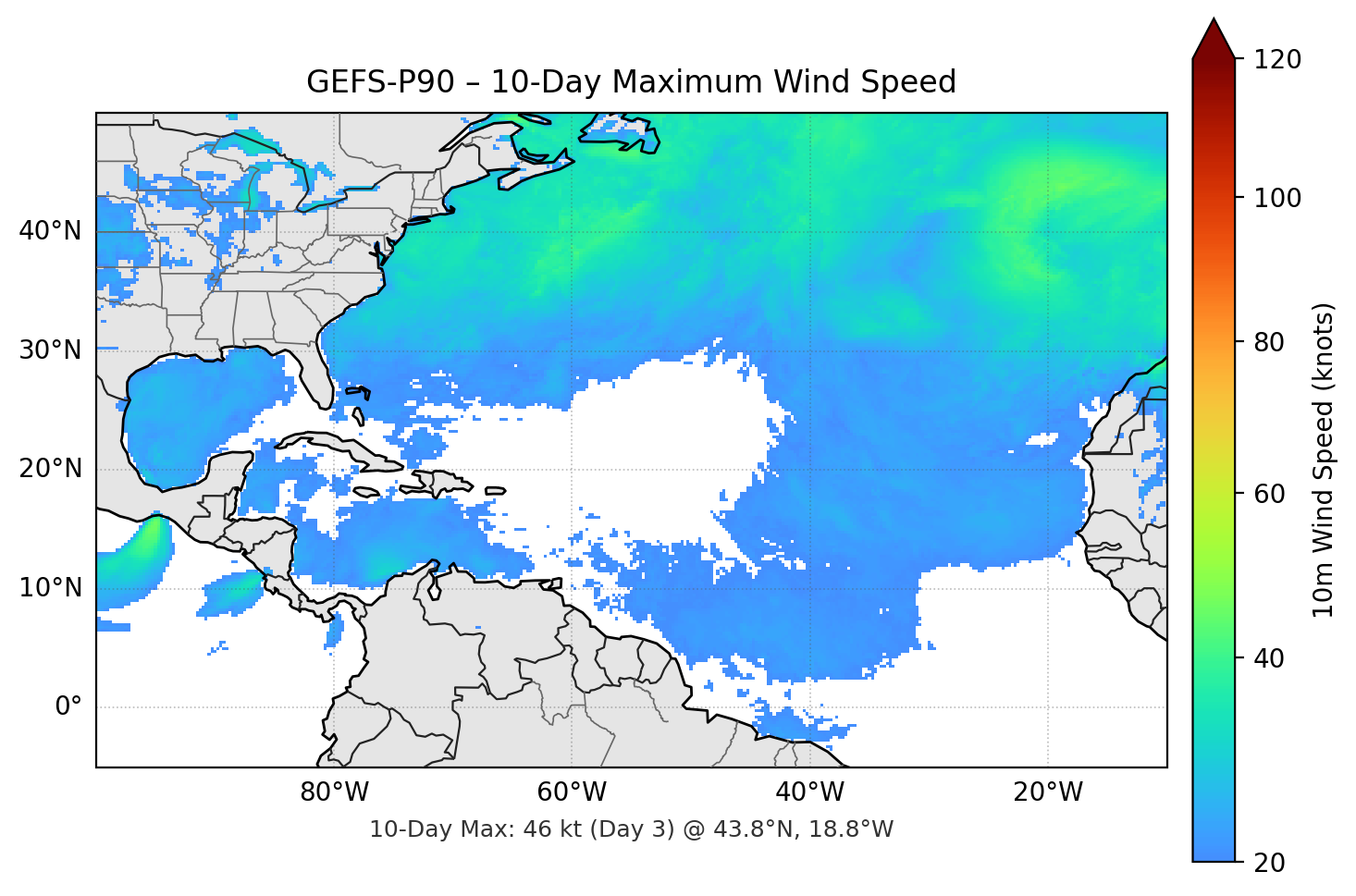 GEFS-P90 10-Day Max