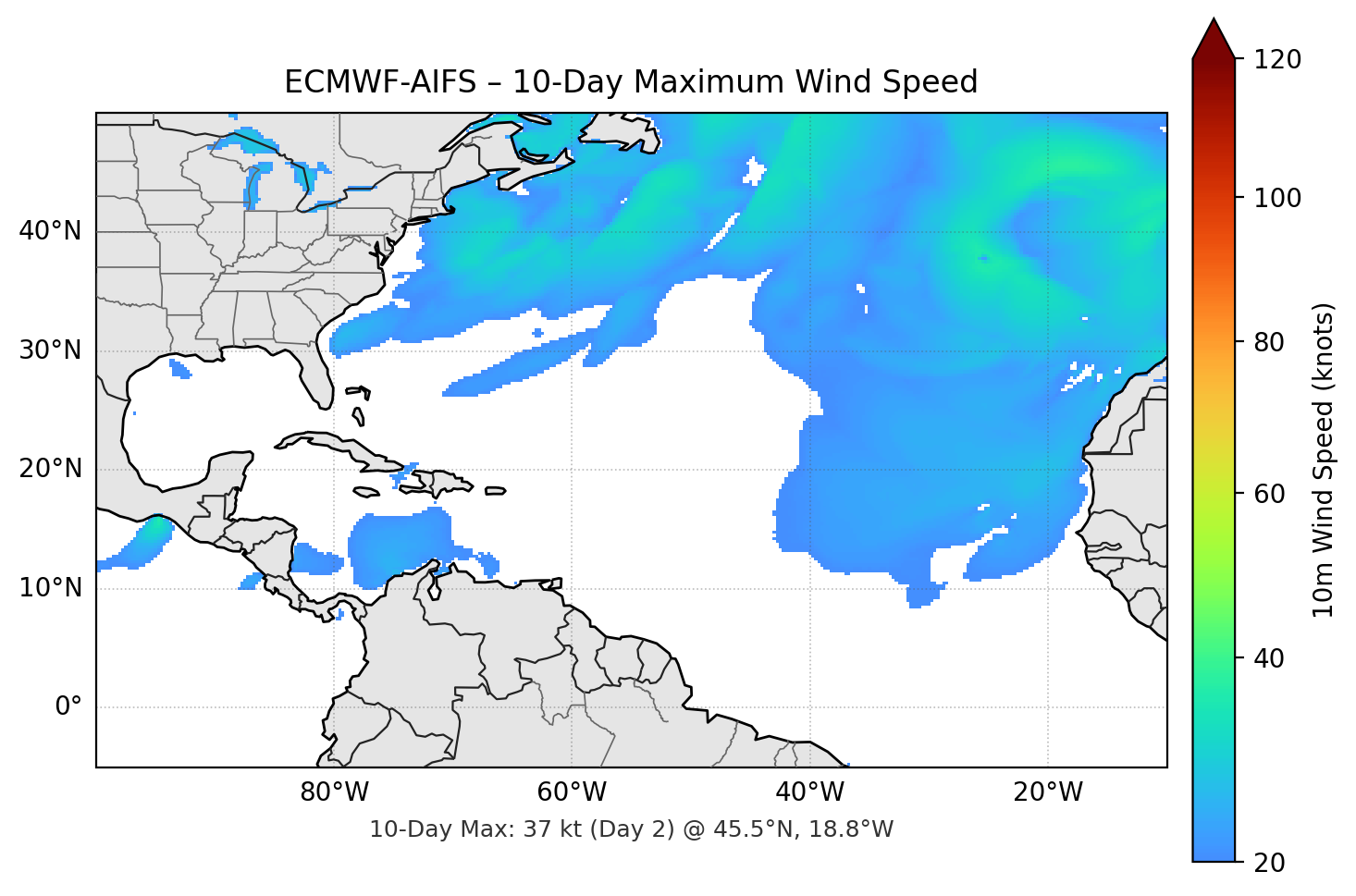 ECMWF-AIFS 10-Day Max