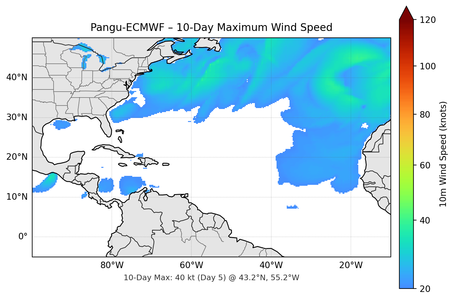 Pangu-ECMWF 10-Day Max