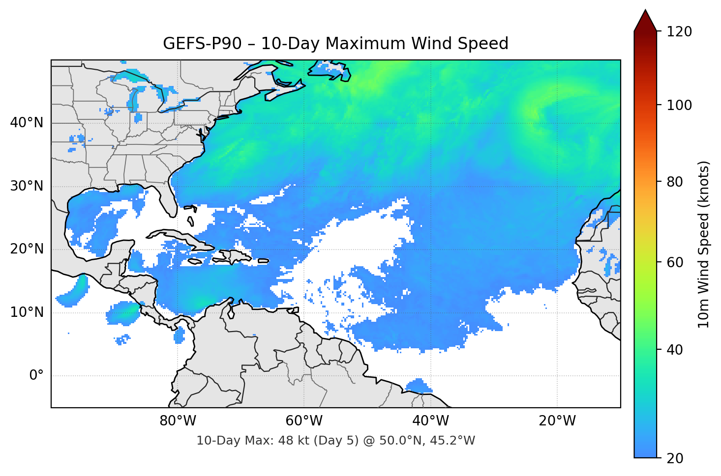 GEFS-P90 10-Day Max