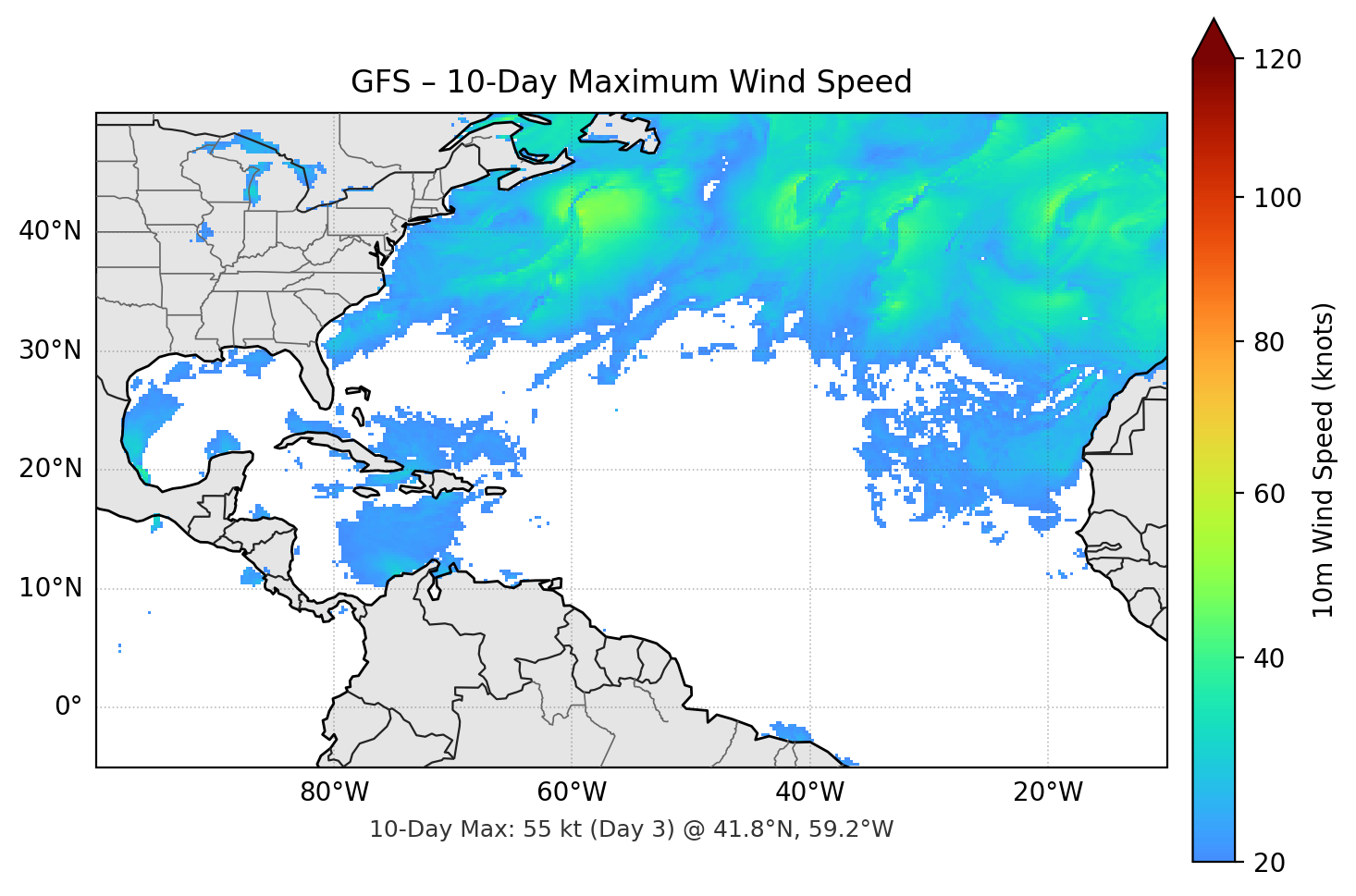GFS 10-Day Max