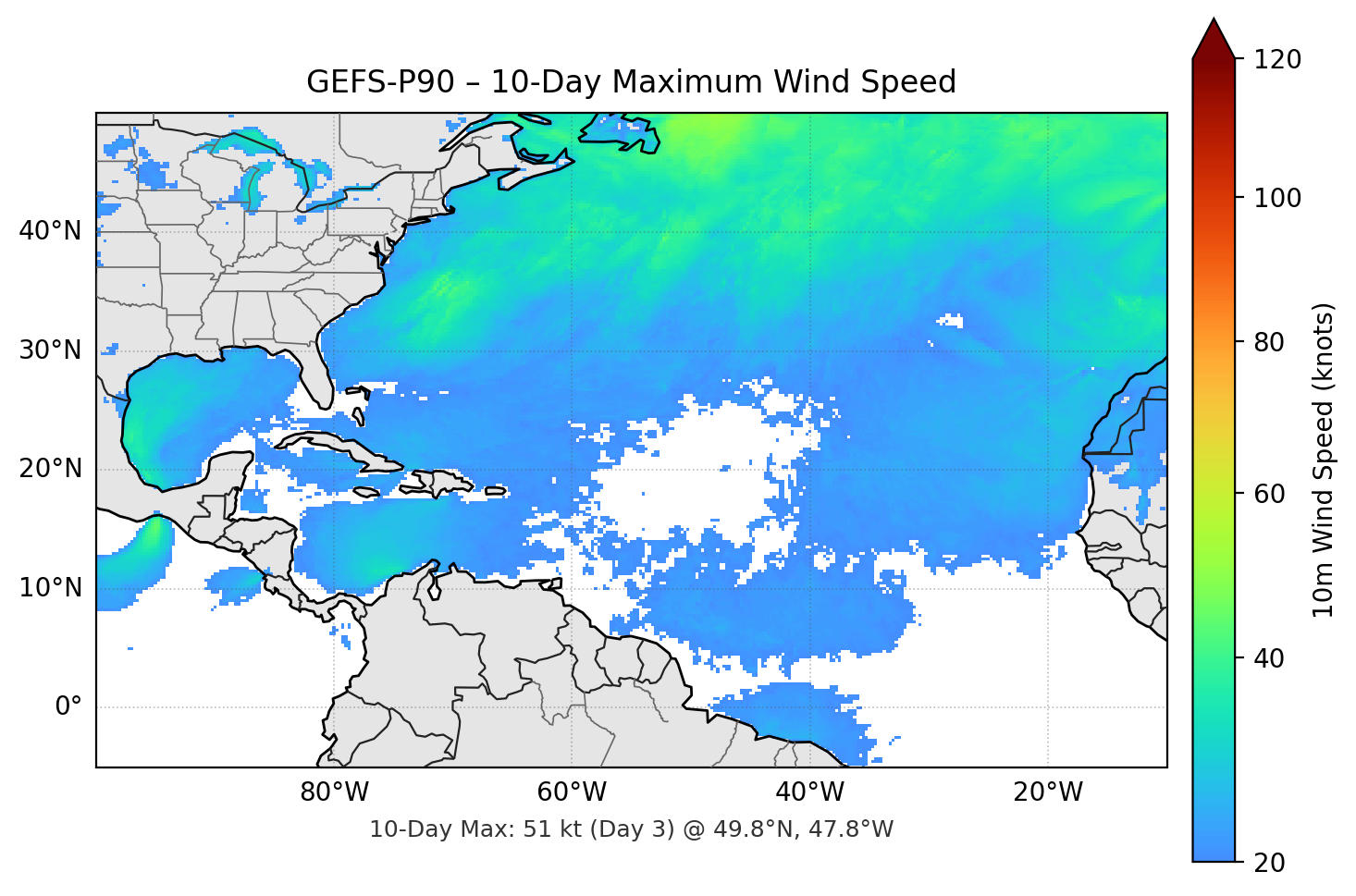 GEFS-P90 10-Day Max