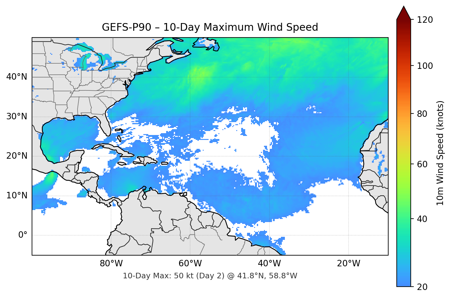 GEFS-P90 10-Day Max