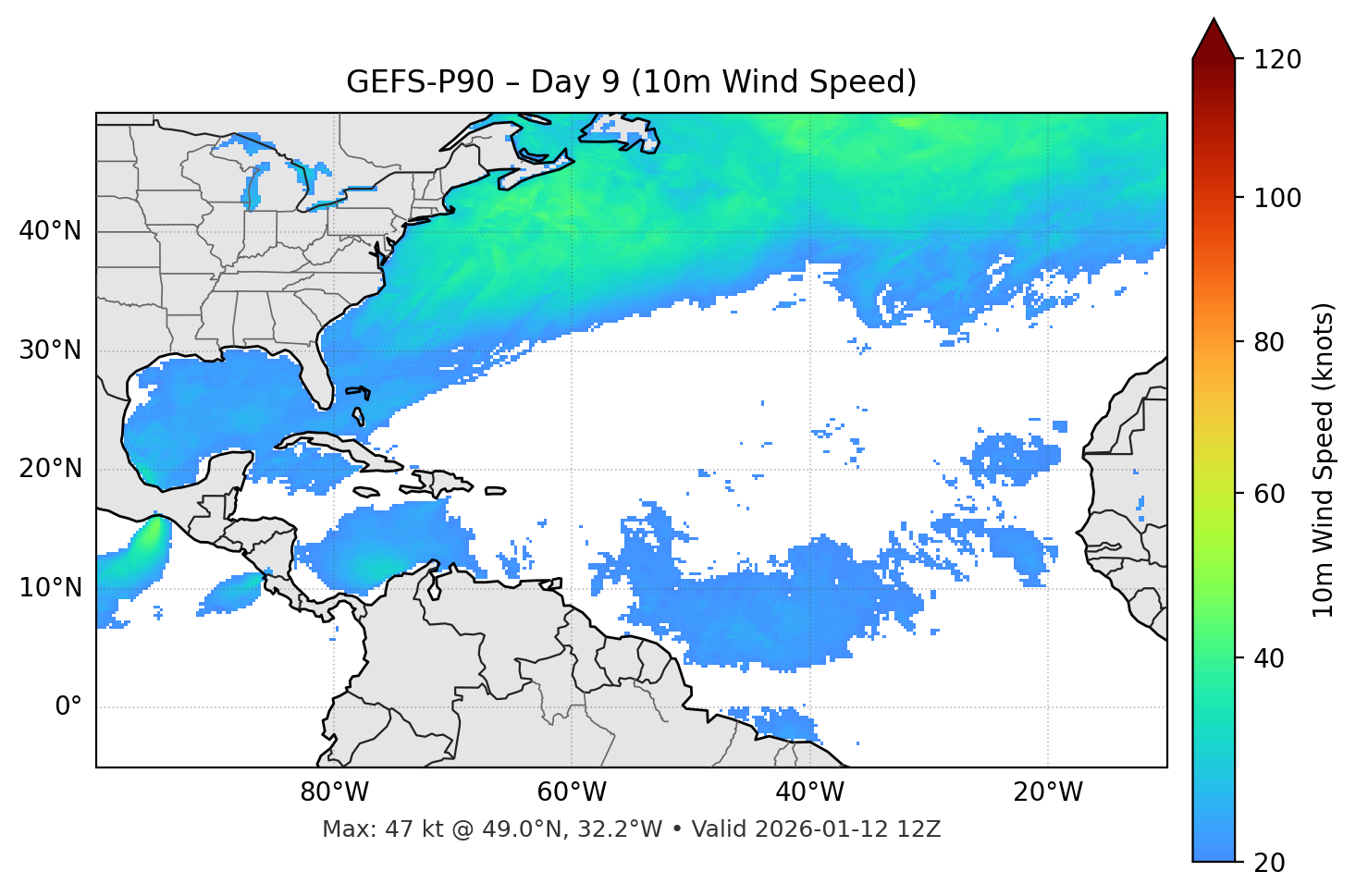 GEFS-P90 - Day 09