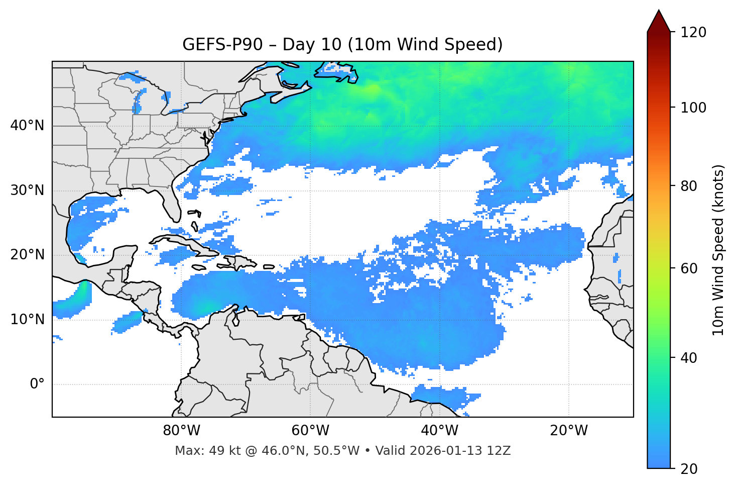 GEFS-P90 - Day 10