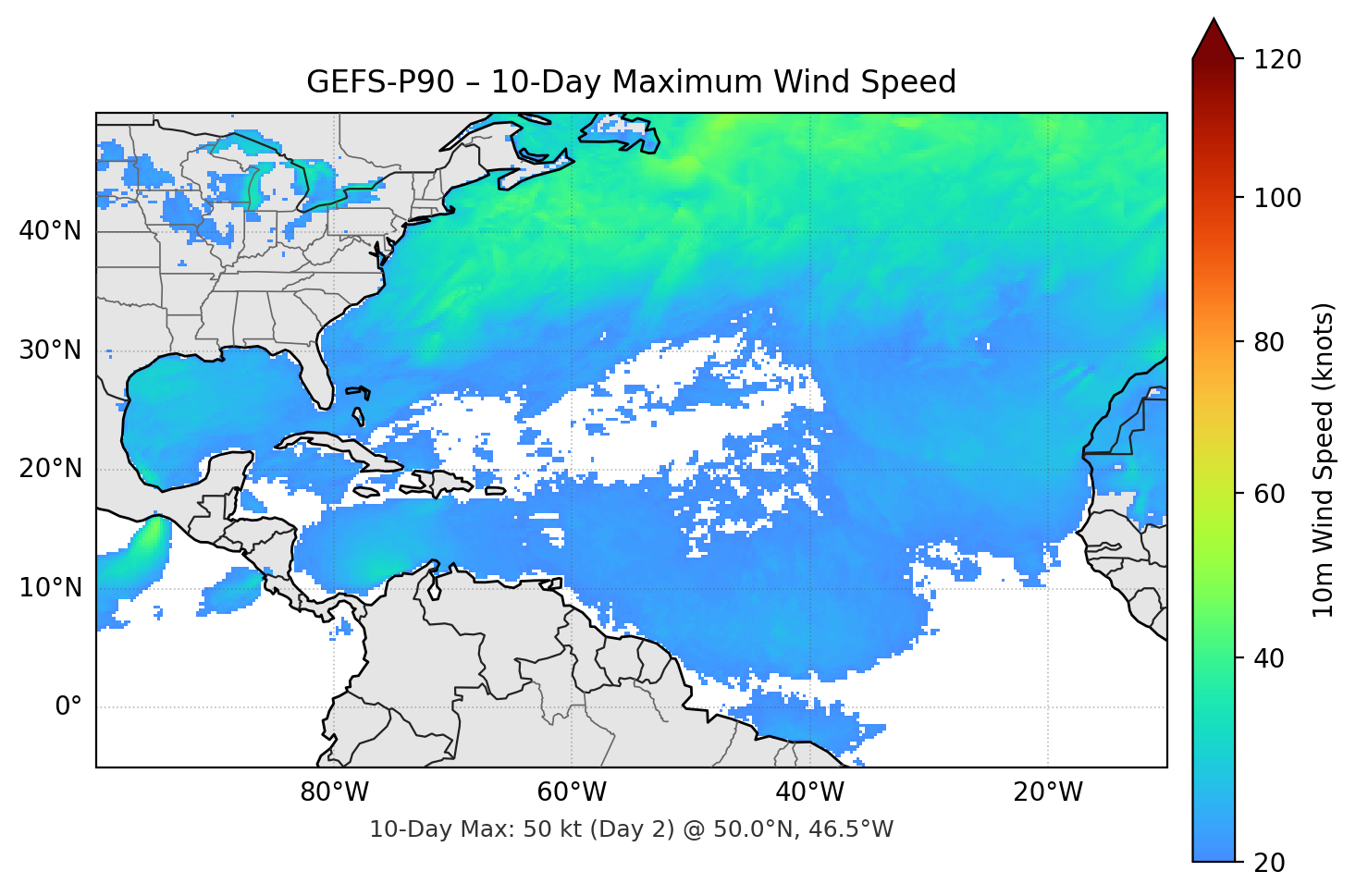 GEFS-P90 10-Day Max