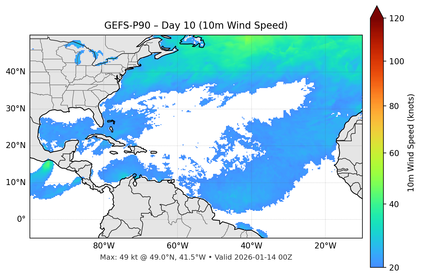 GEFS-P90 - Day 10
