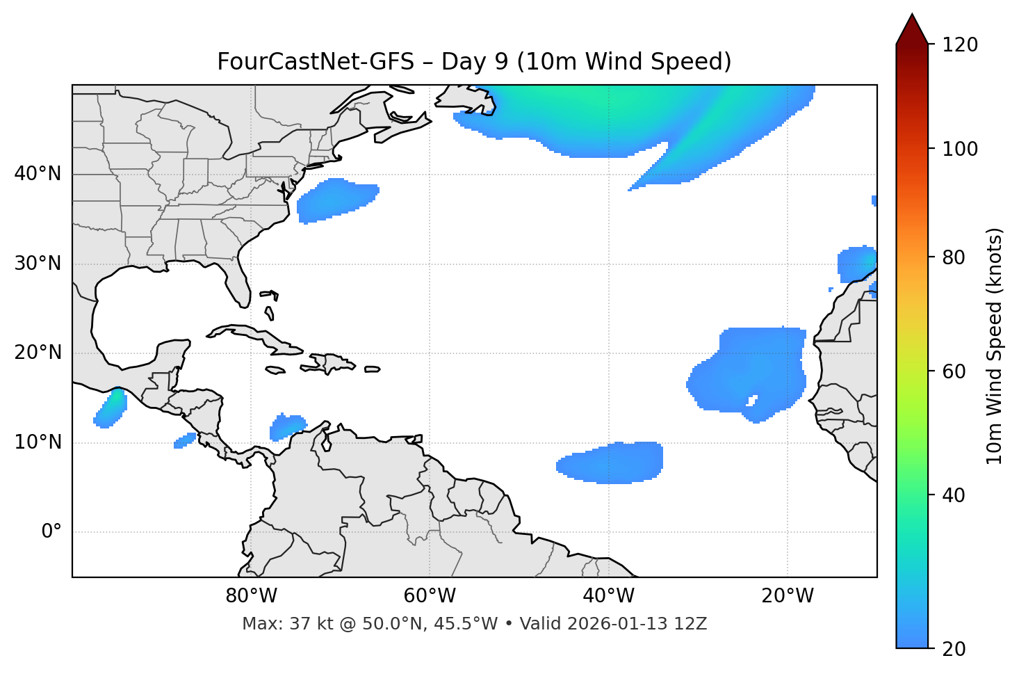 FourCastNet-GFS - Day 09