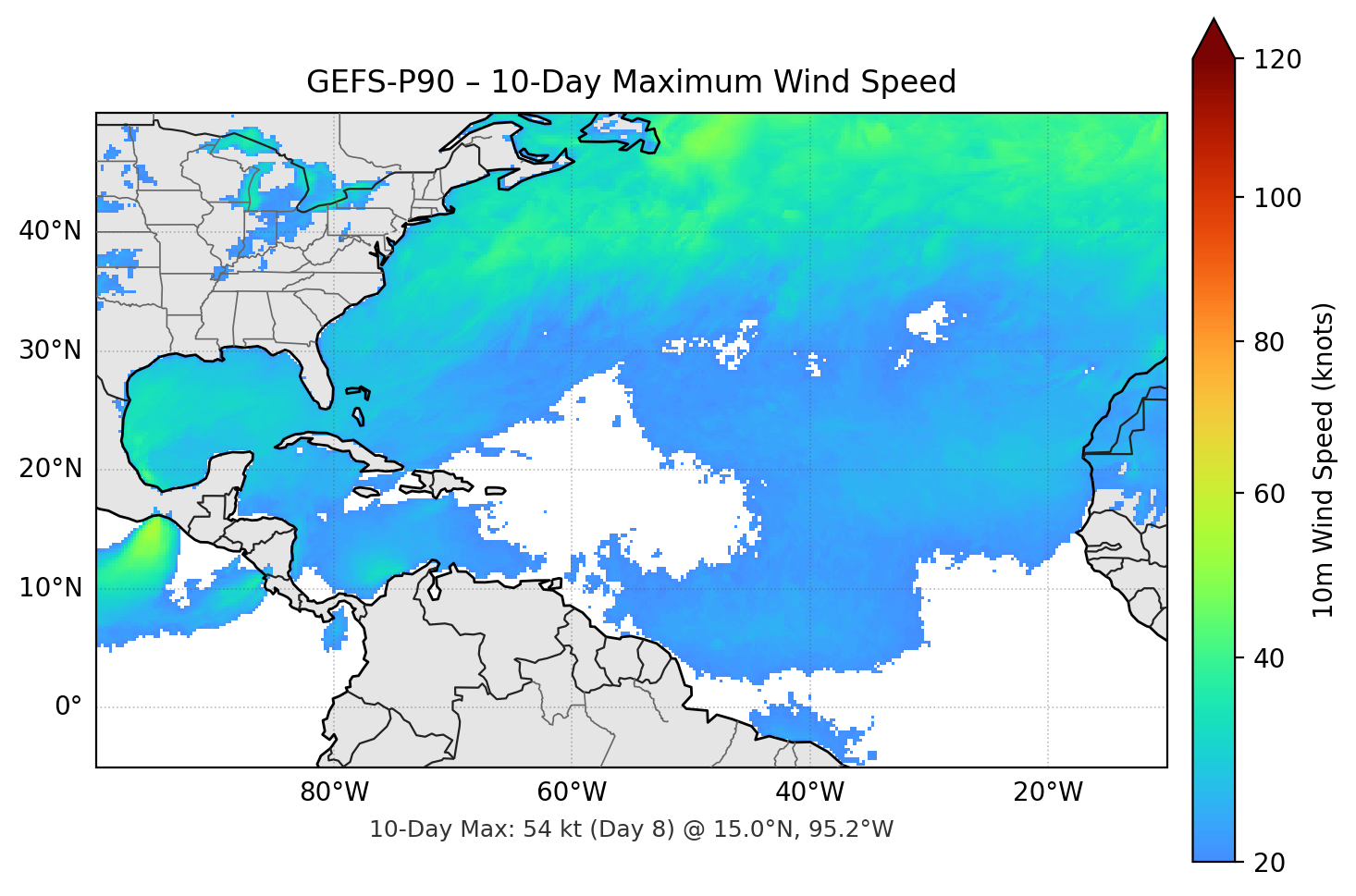 GEFS-P90 10-Day Max