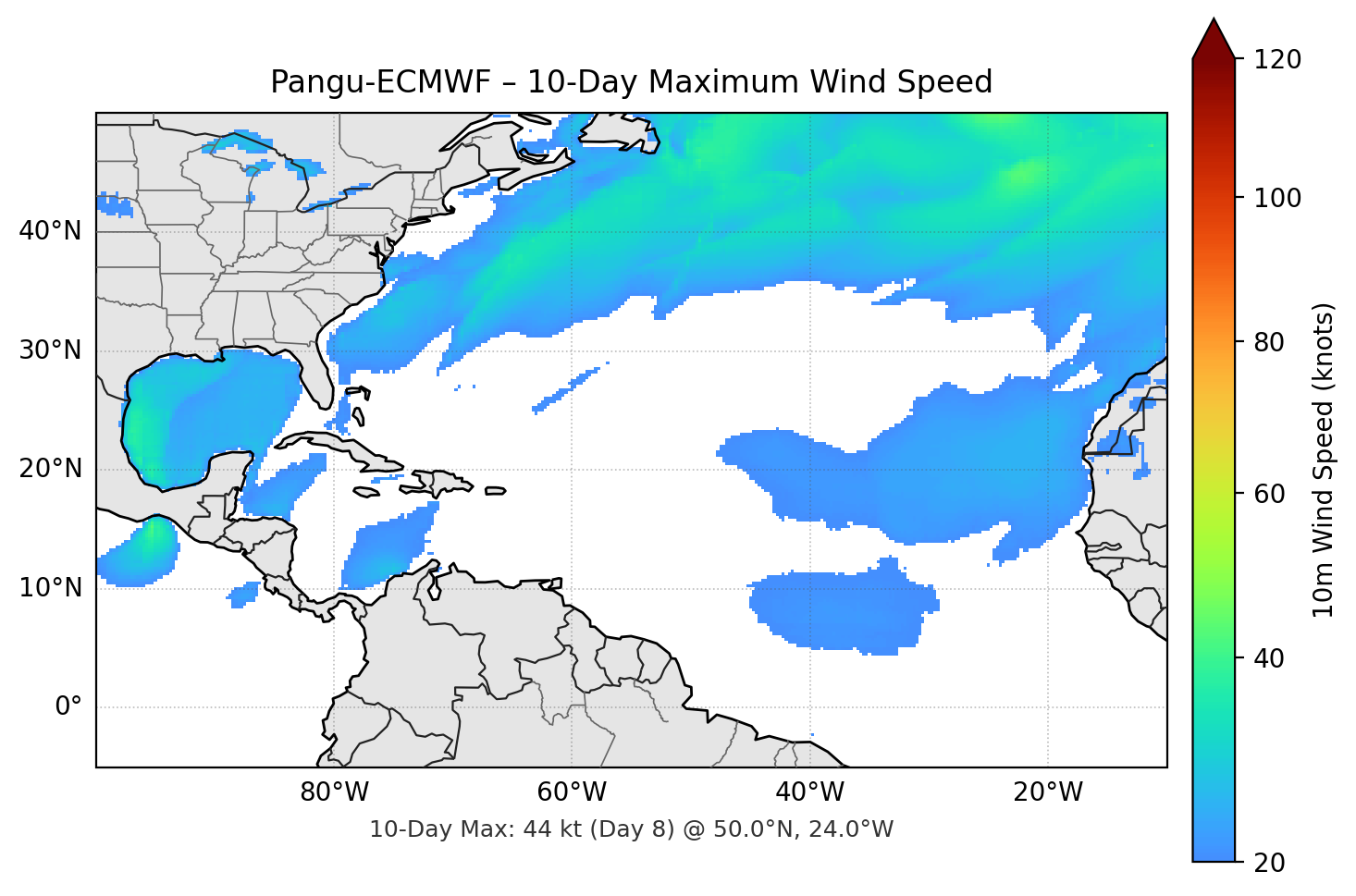 Pangu-ECMWF 10-Day Max