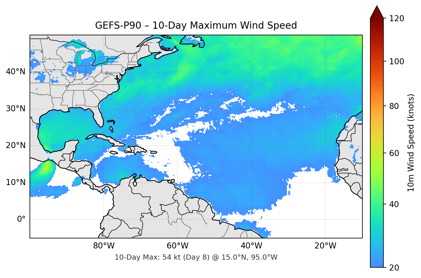 GEFS-P90 10-Day Max