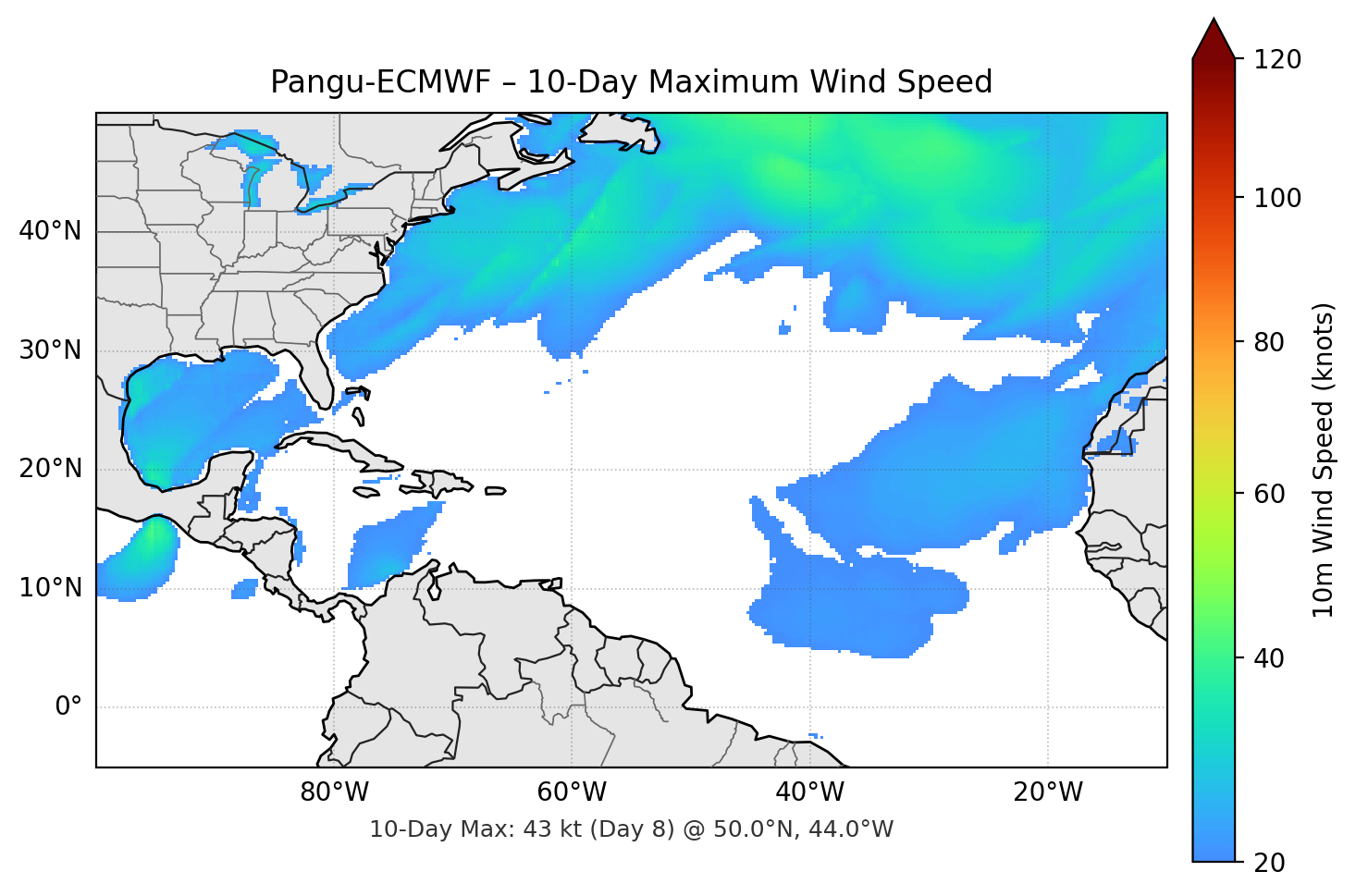 Pangu-ECMWF 10-Day Max