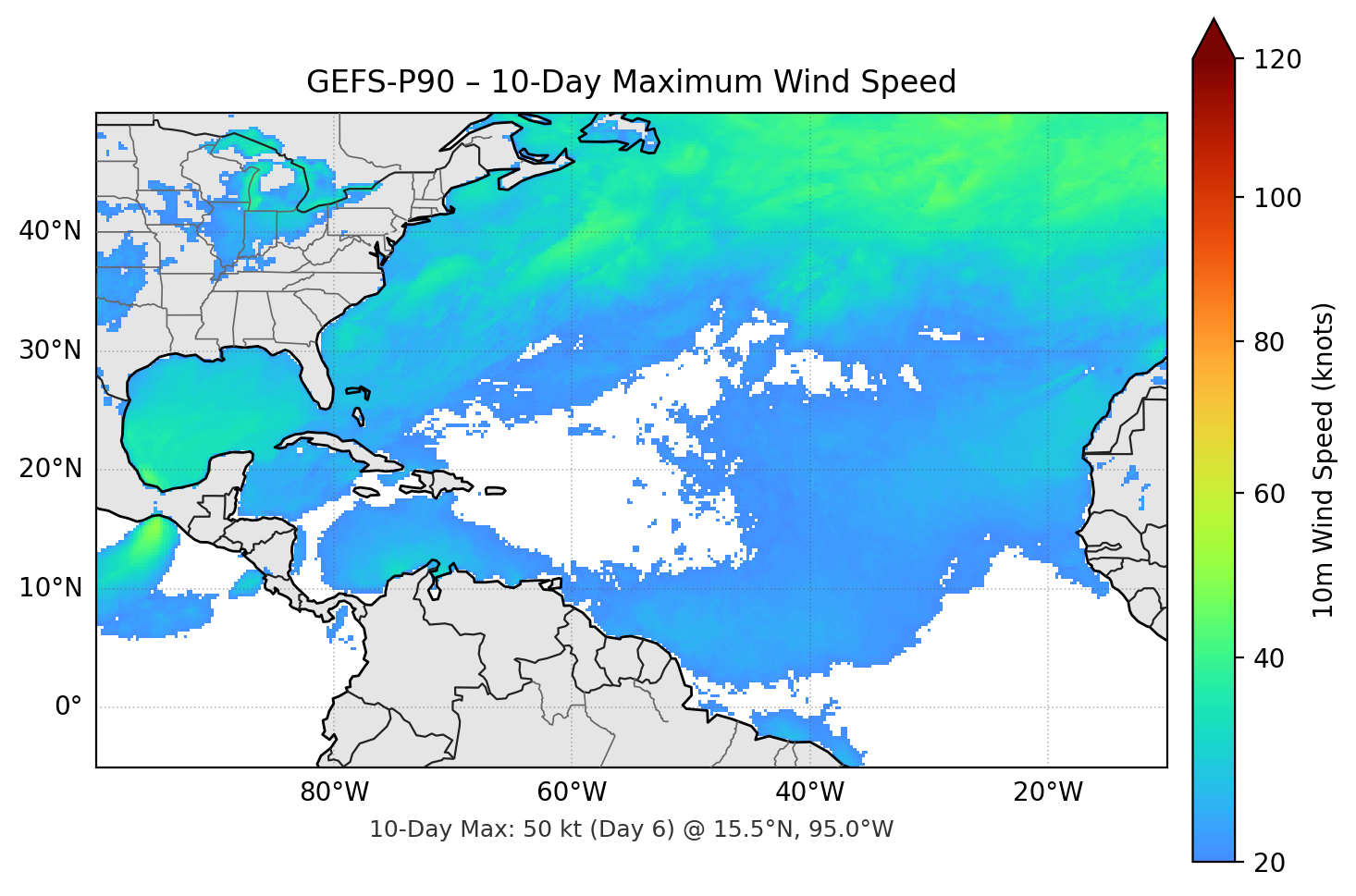 GEFS-P90 10-Day Max