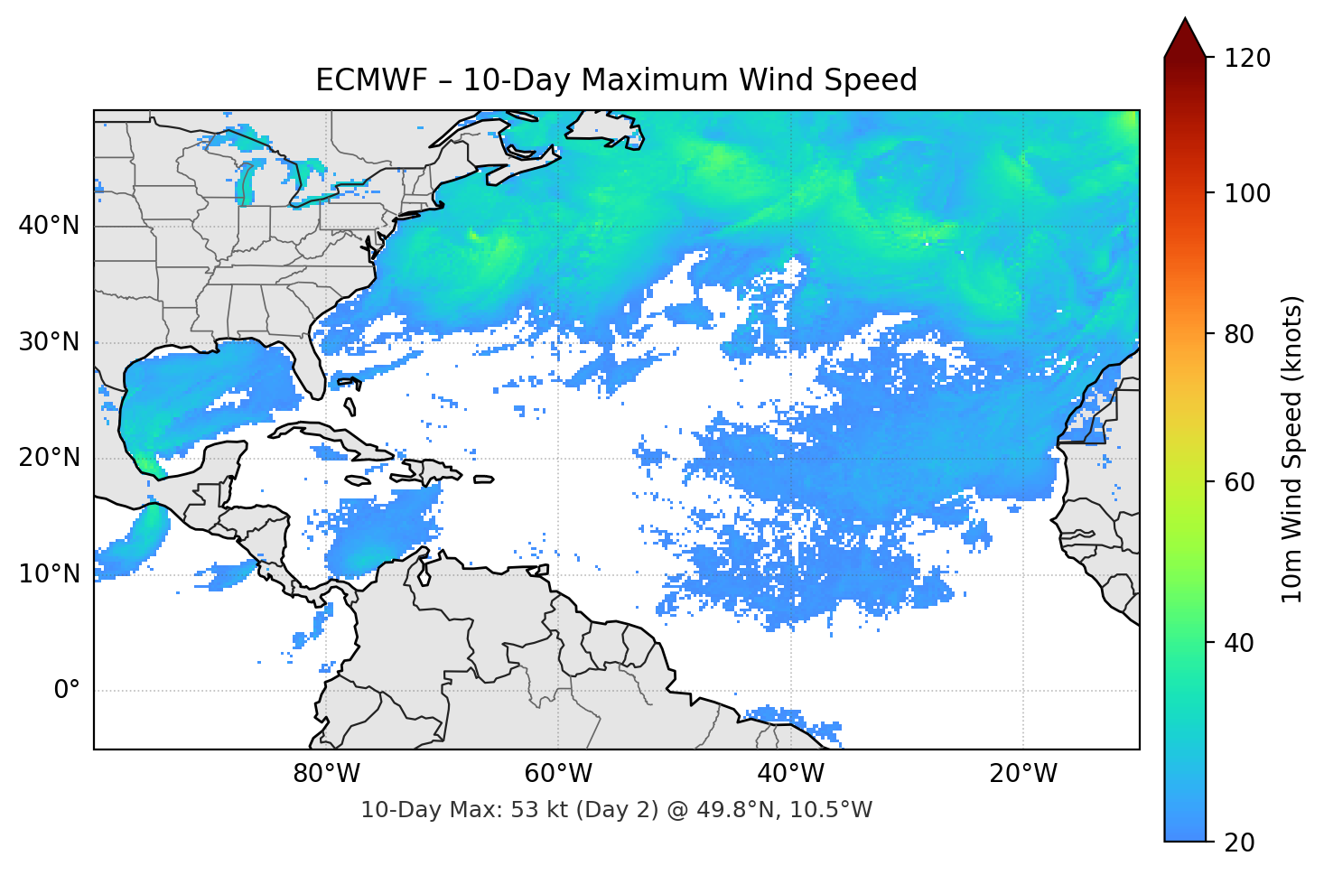 ECMWF 10-Day Max