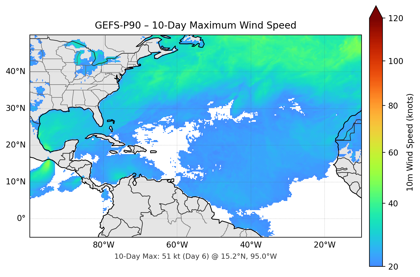 GEFS-P90 10-Day Max