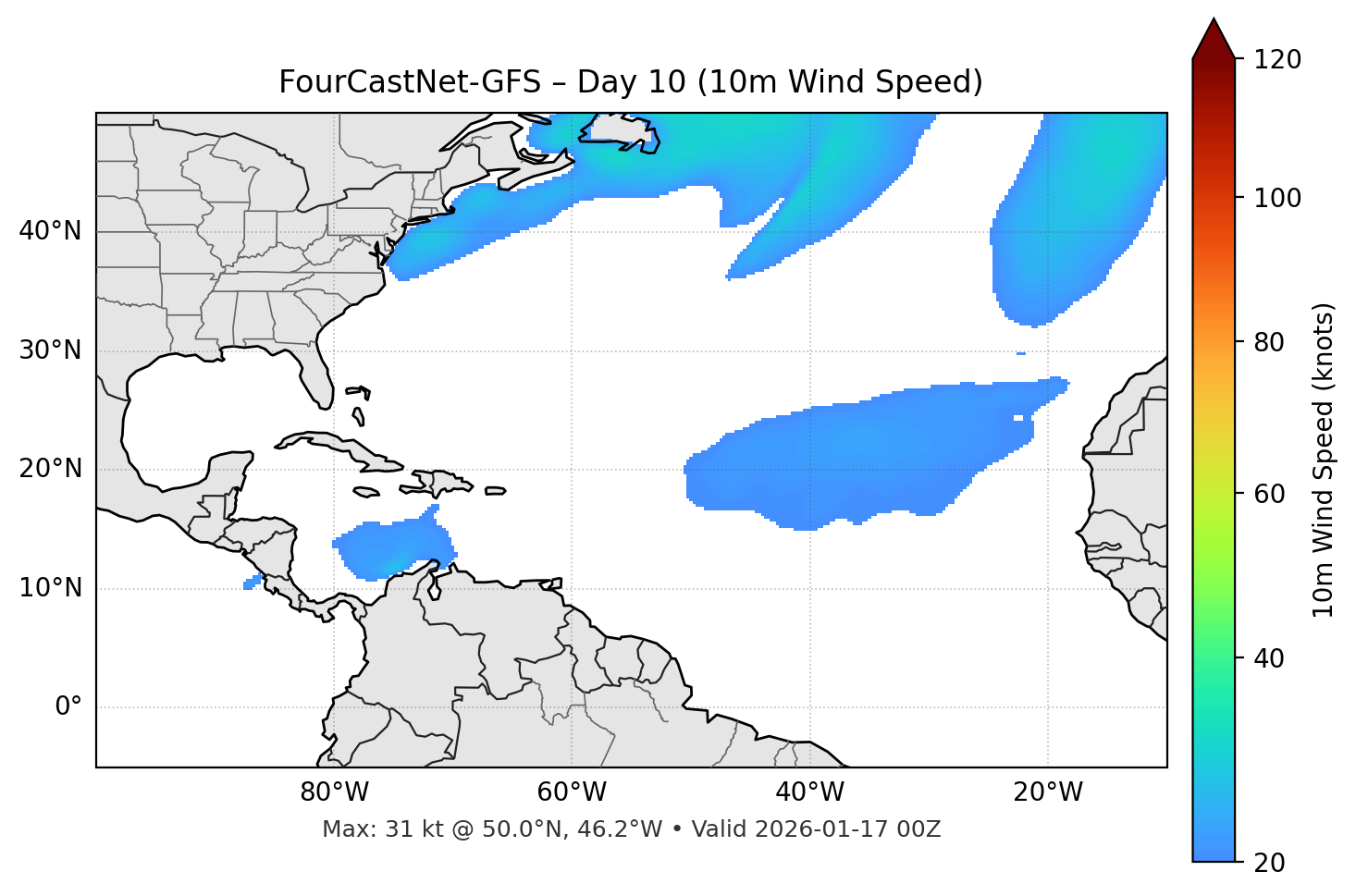 FourCastNet-GFS - Day 10