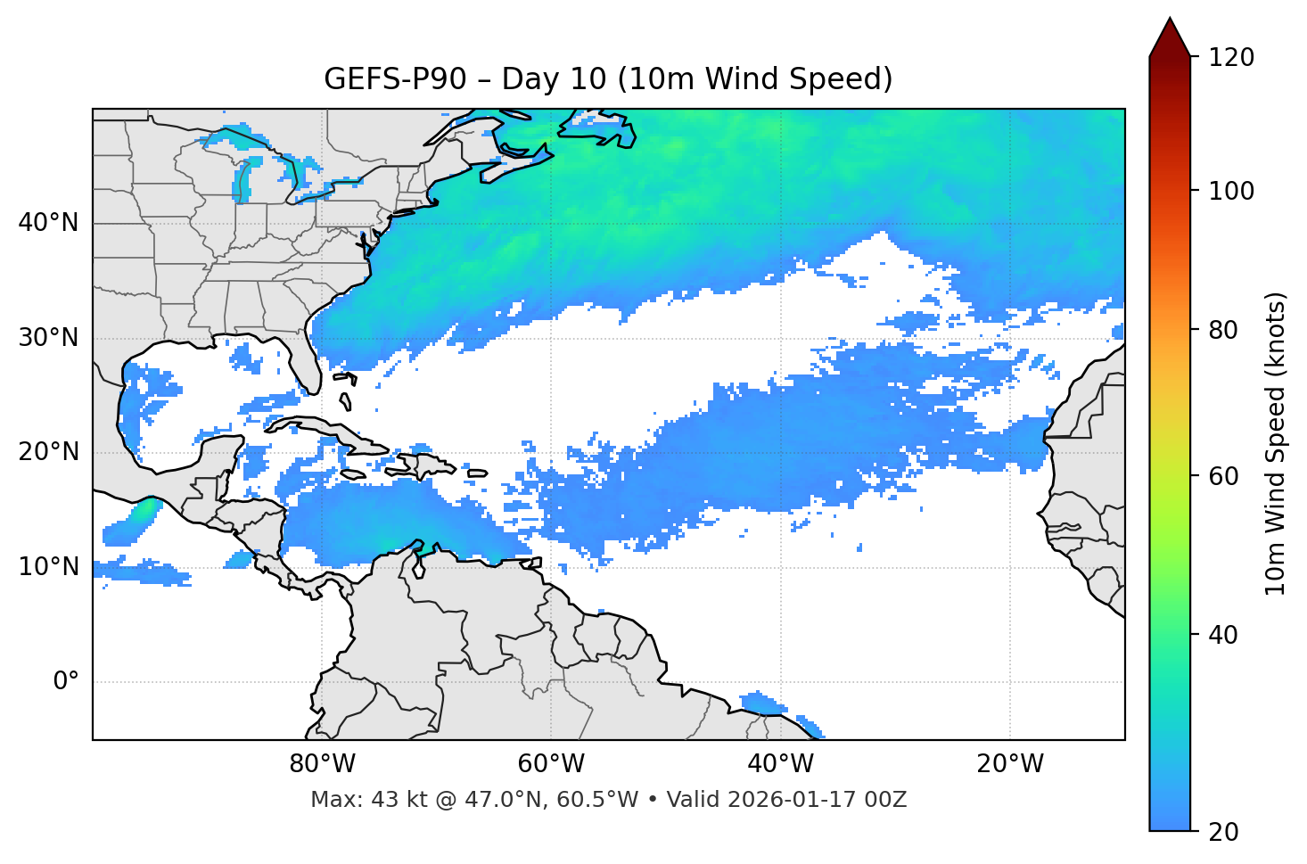 GEFS-P90 - Day 10