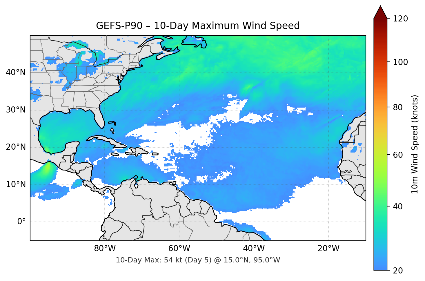 GEFS-P90 10-Day Max