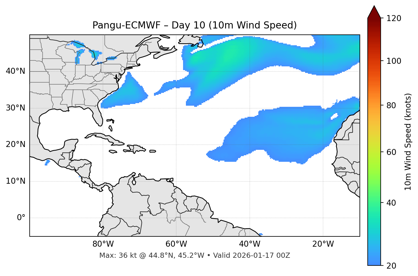 Pangu-ECMWF - Day 10