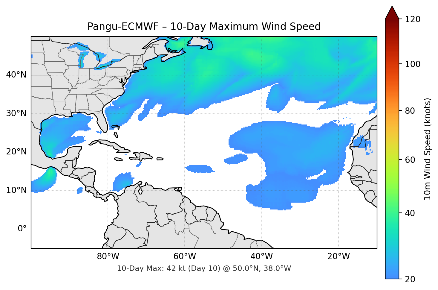 Pangu-ECMWF 10-Day Max