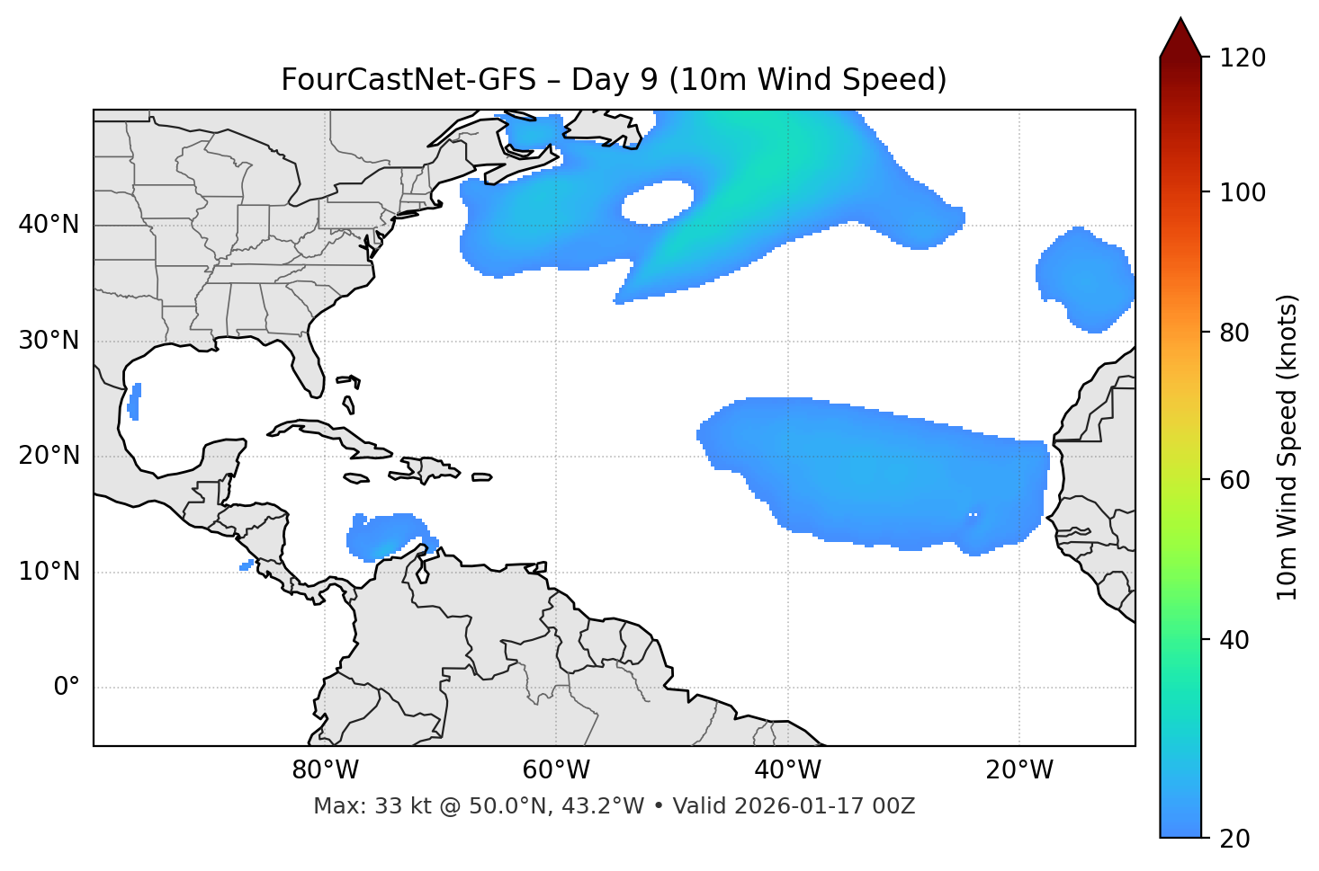 FourCastNet-GFS - Day 09