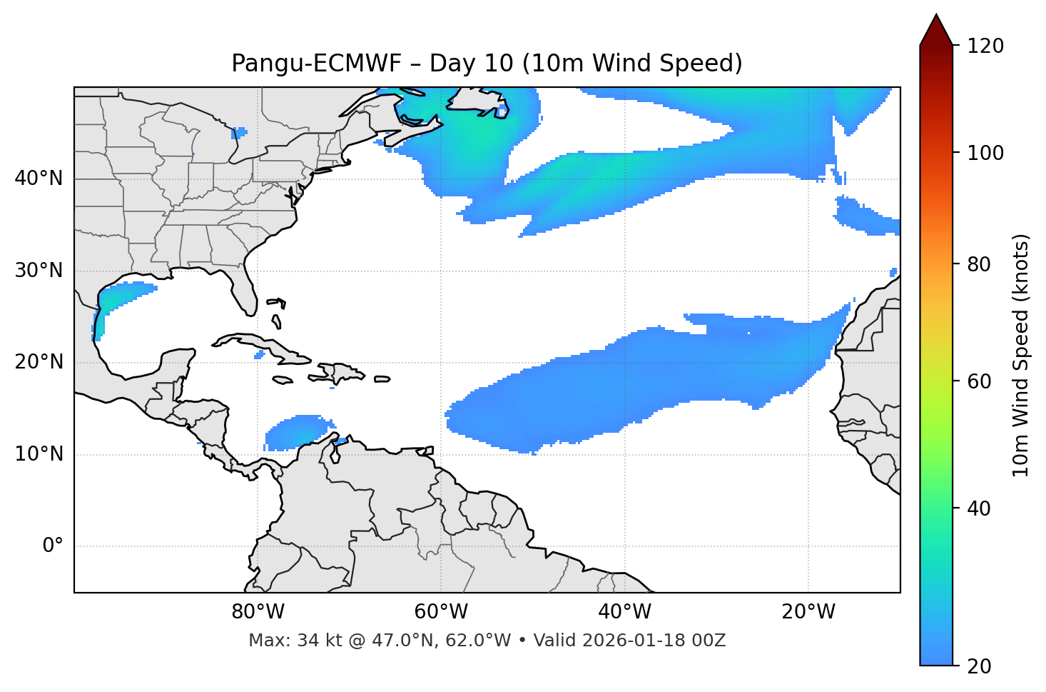 Pangu-ECMWF - Day 10